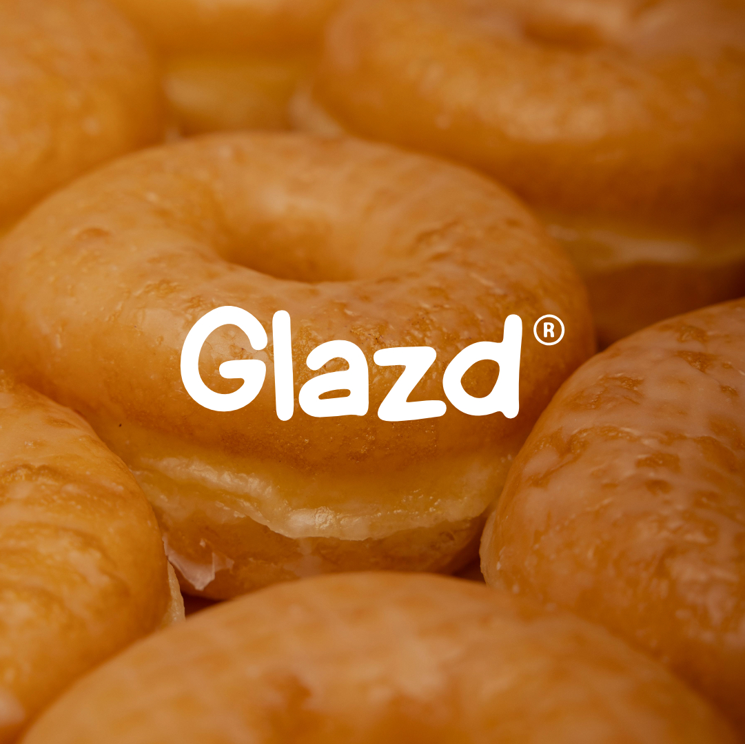 GLAZD donut business visual identity