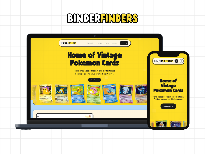 Binders Finders website project presentation
