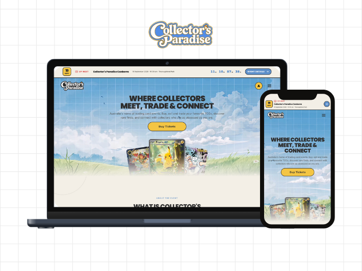 Collector's Paradise website project presentation