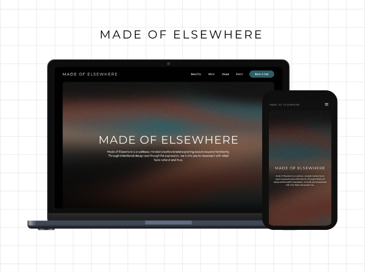 Made of Elsewhere project cover: a woman resting in water
